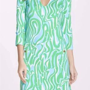 Lilly Pulitzer Charlene Resort White Finders Keepers Shift Dress Size L